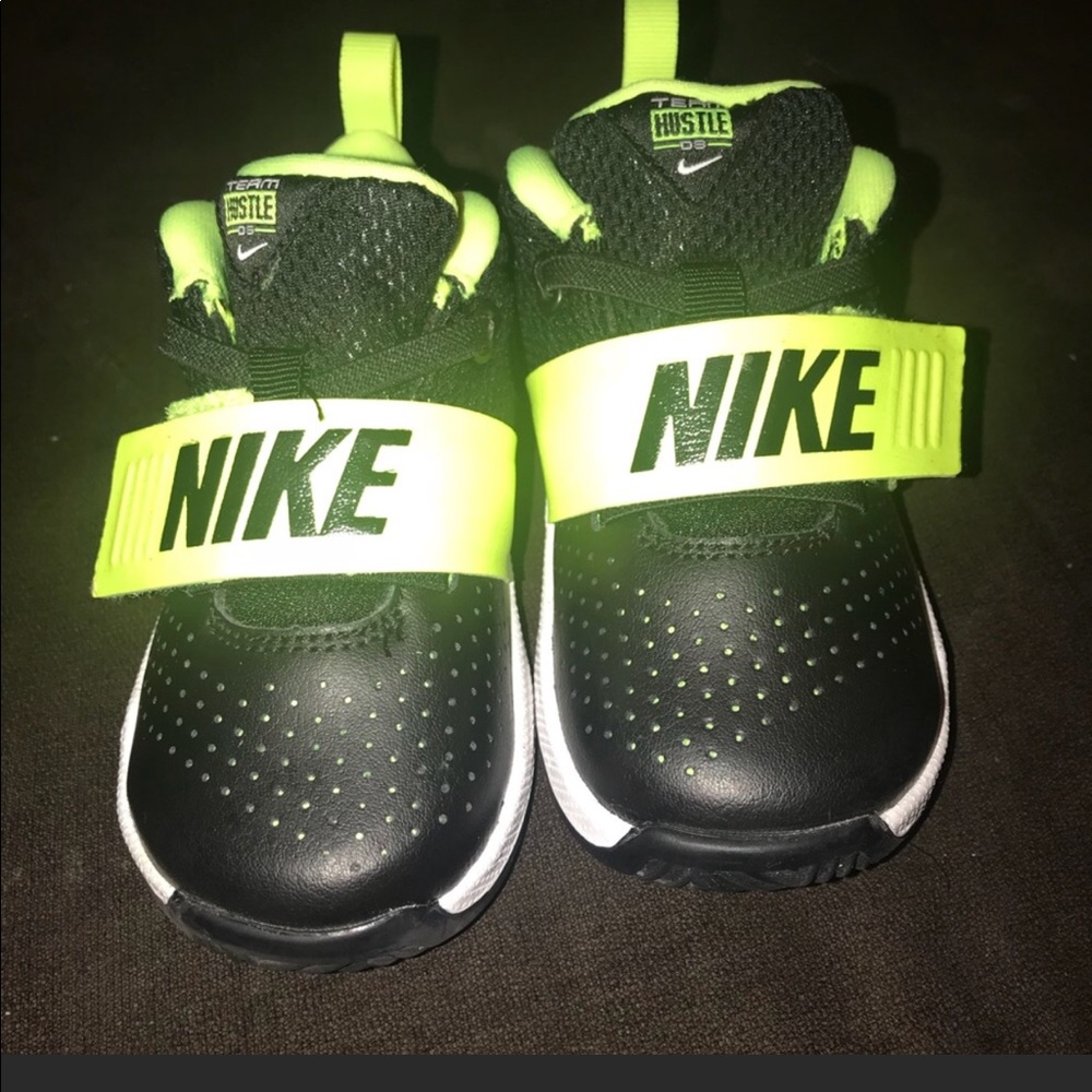 Toddler boys Nike sneakers.